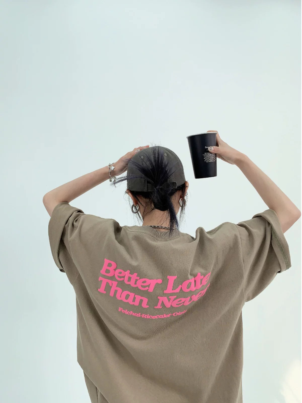 Better Late Neon Script Tee