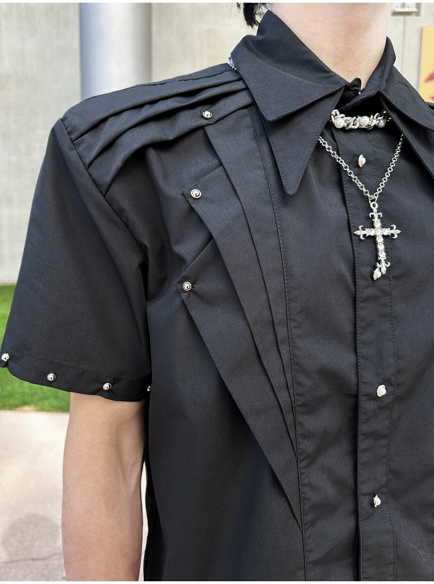 Aurora Spine Paneled Corset Shirt