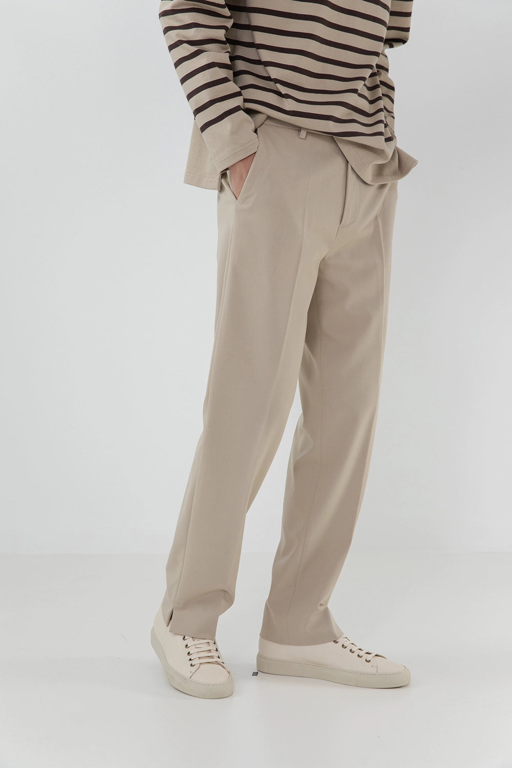 Split Hem Straight Pants