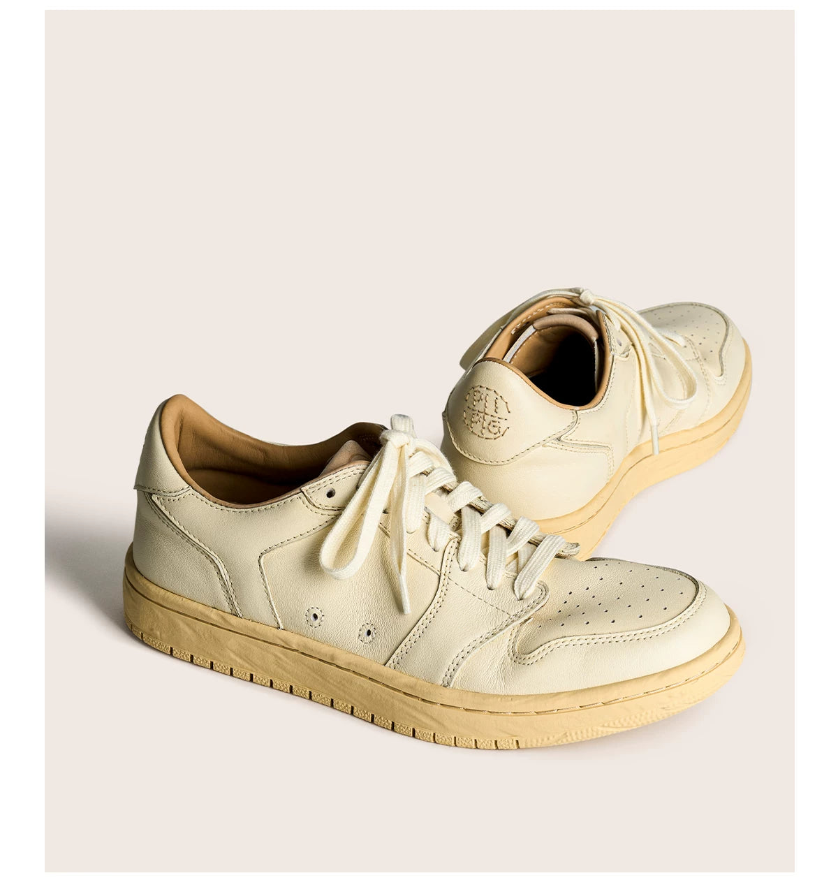 Vintage Court Cowhide Leather Sneakers