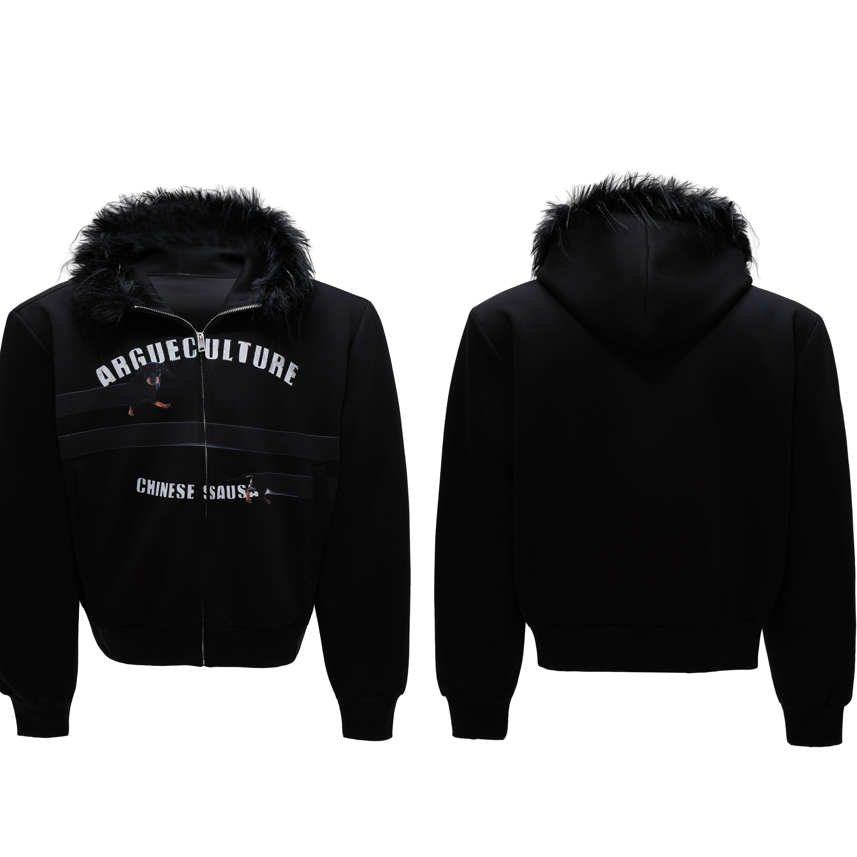 Sausage Dog Arctic Fur Hoodie