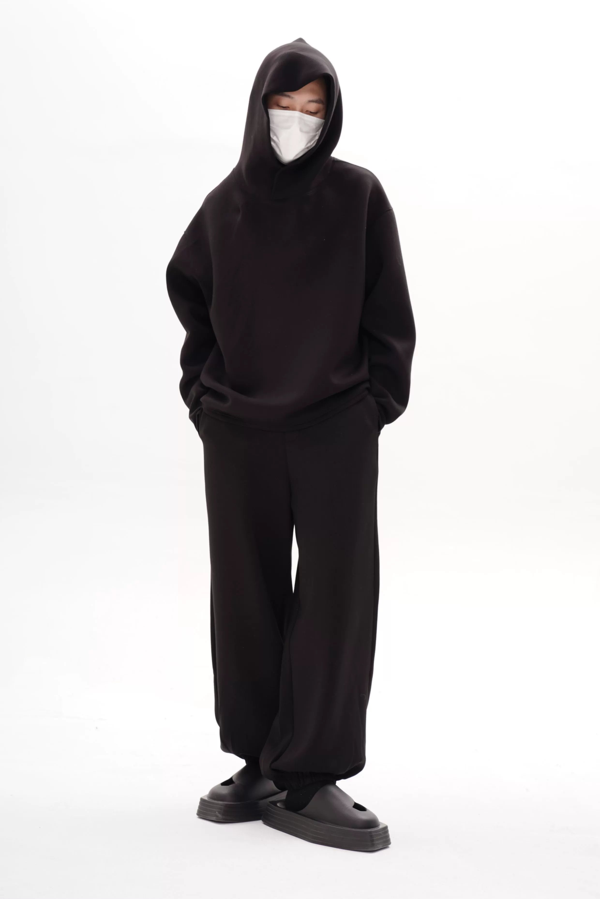 Oversized Fleece Hooded Sweatshirt