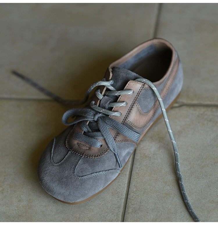 Stone Mist Retro Suede Sneakers