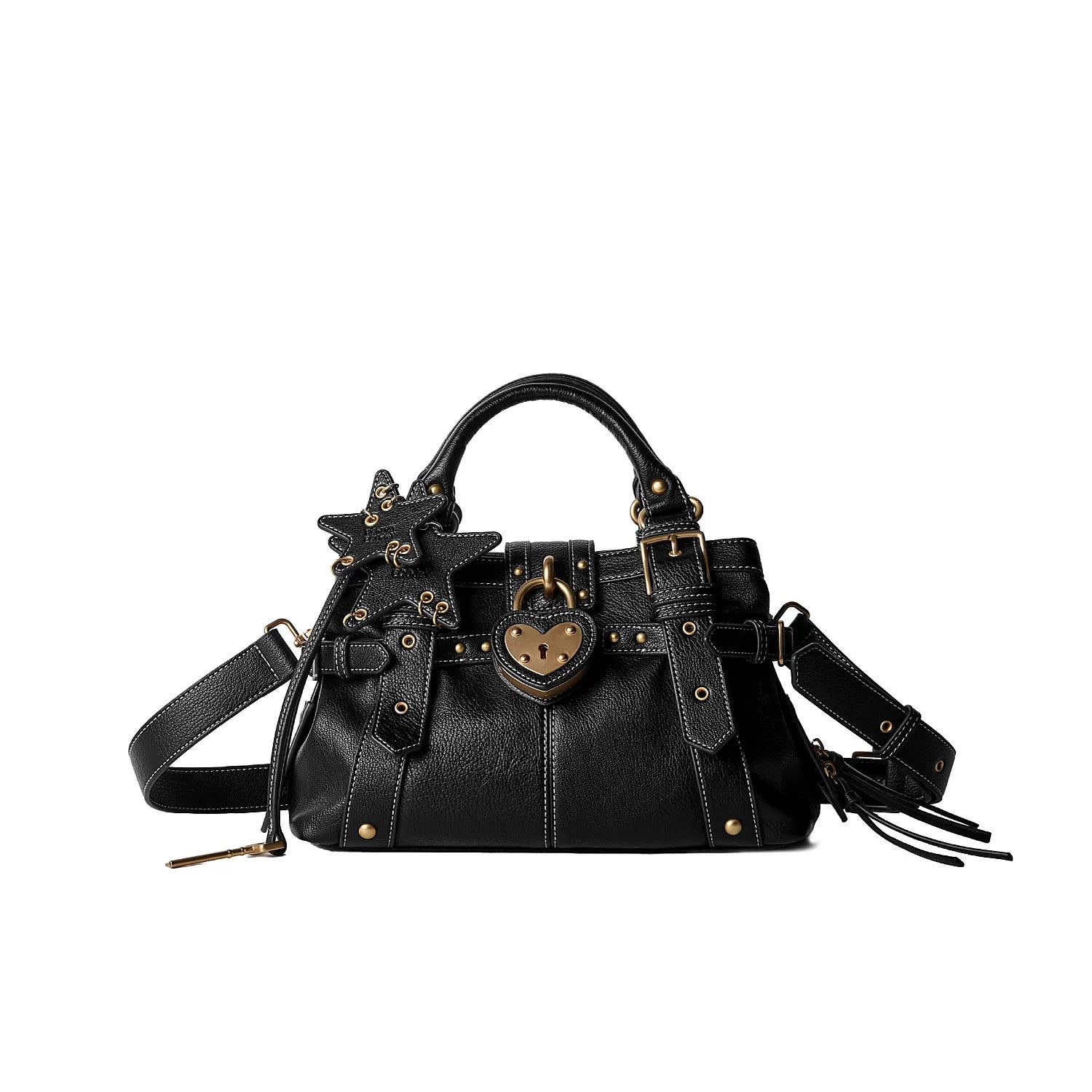Heart-Lock Belted Satchel - view 6