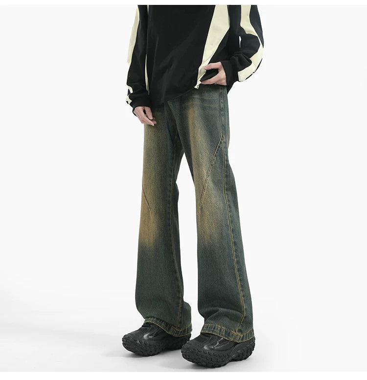 Sunfade Arc Flare Denim Pants