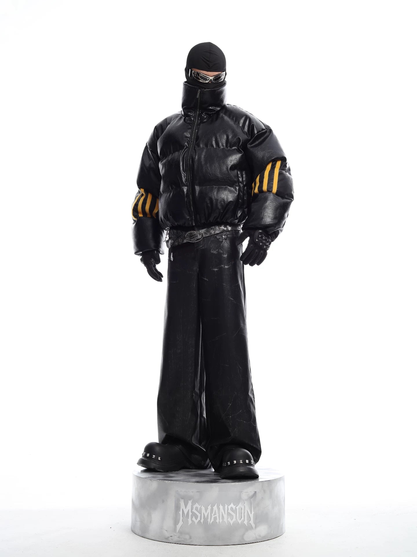 Obsidian Signal Armored Puffer Jacket