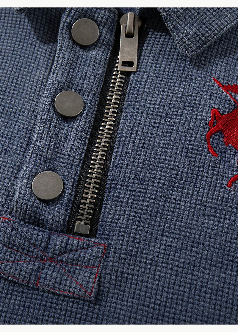 Rider Zip-Placket Polo