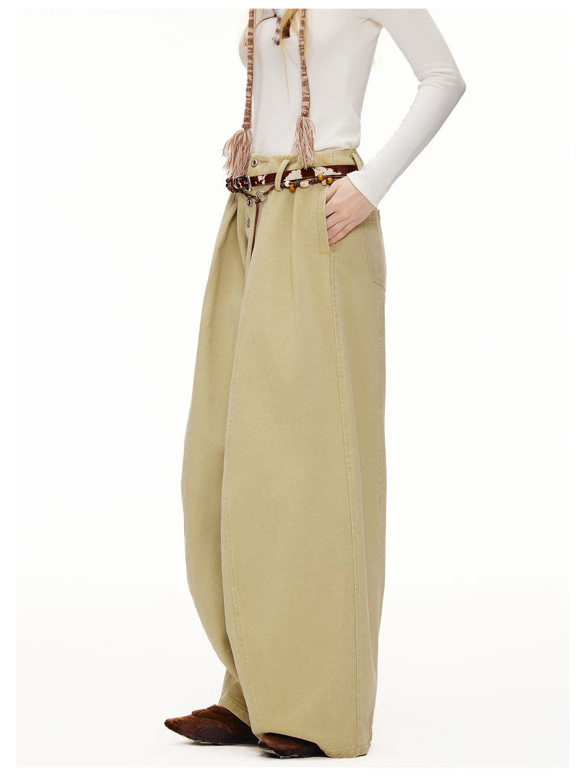 Storybook Stable Wide‑Leg Trousers