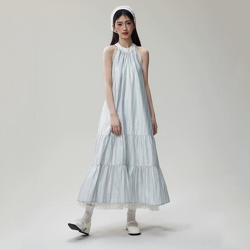 Robe maxi à plusieurs niveaux à la brume éthérée