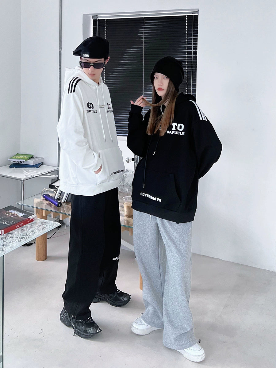 Loose-Fit Sweatpants with Drawstring Waist