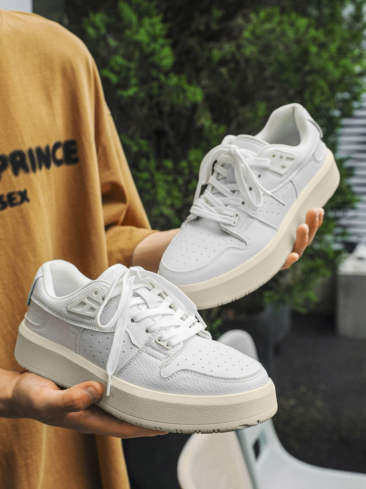 Perforated Leather Sneakers