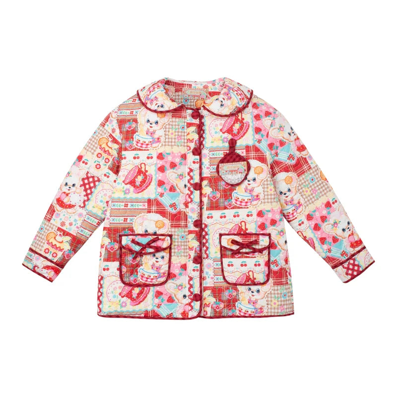Sweet Bunny Patchwork Quilted Winter Jacket