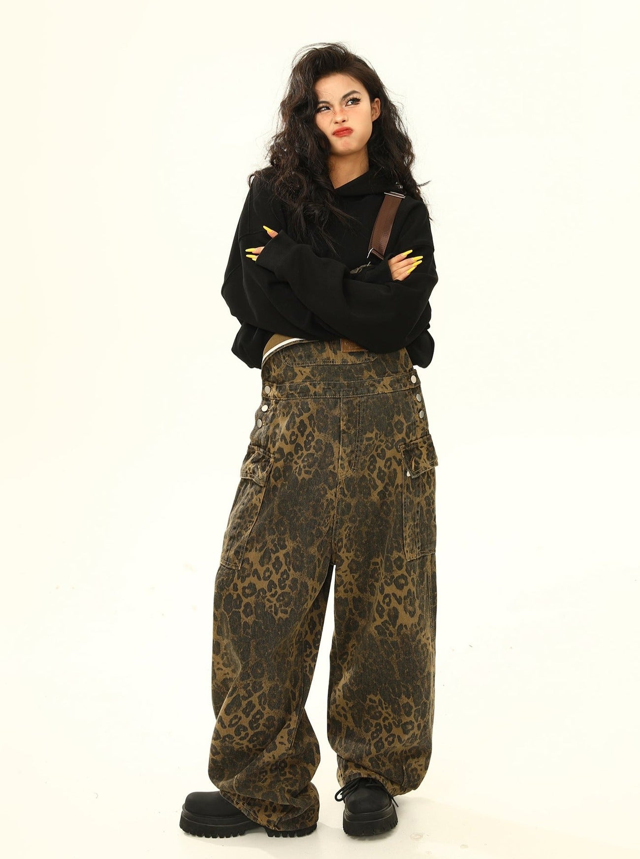 Going The Distance Leopard Overalls