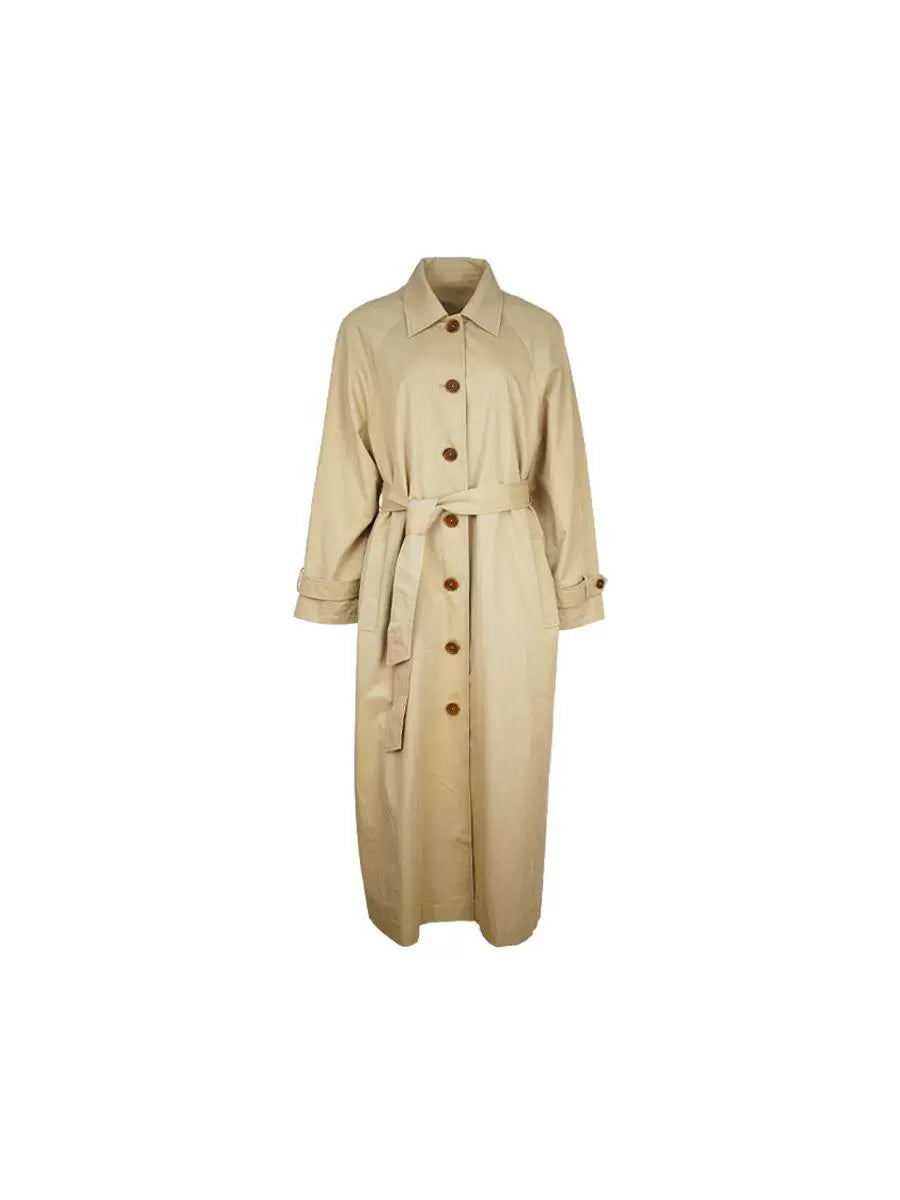 Tie-Waist Trench Coat