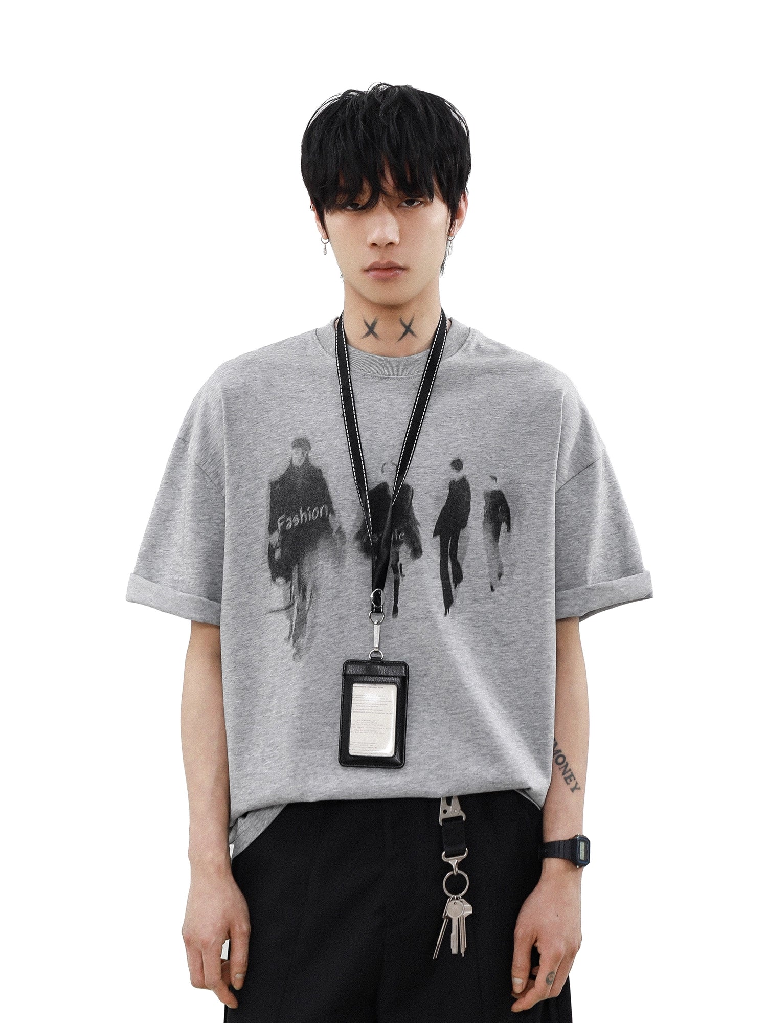 Runway Shadows Oversized Graphic Tee