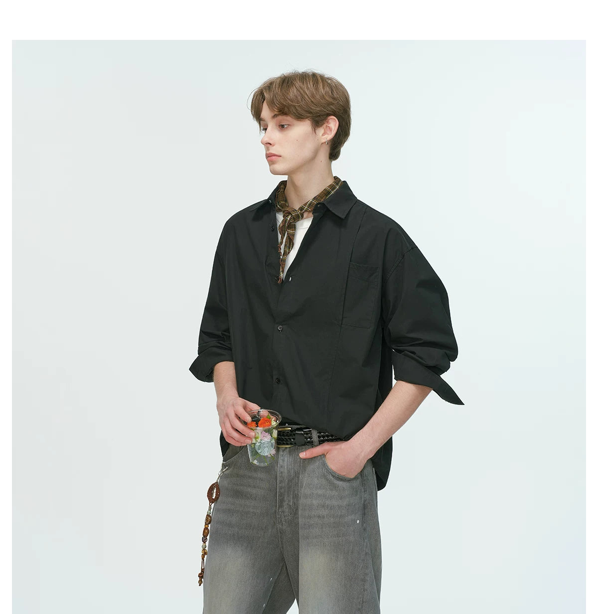MonoFrame Relaxed Poplin Shirt