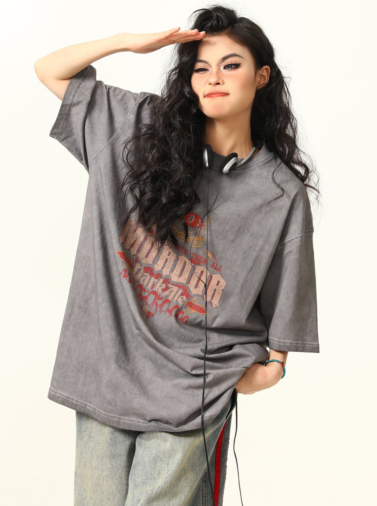 Vintage-Style Fantasy Oversized T-Shirt