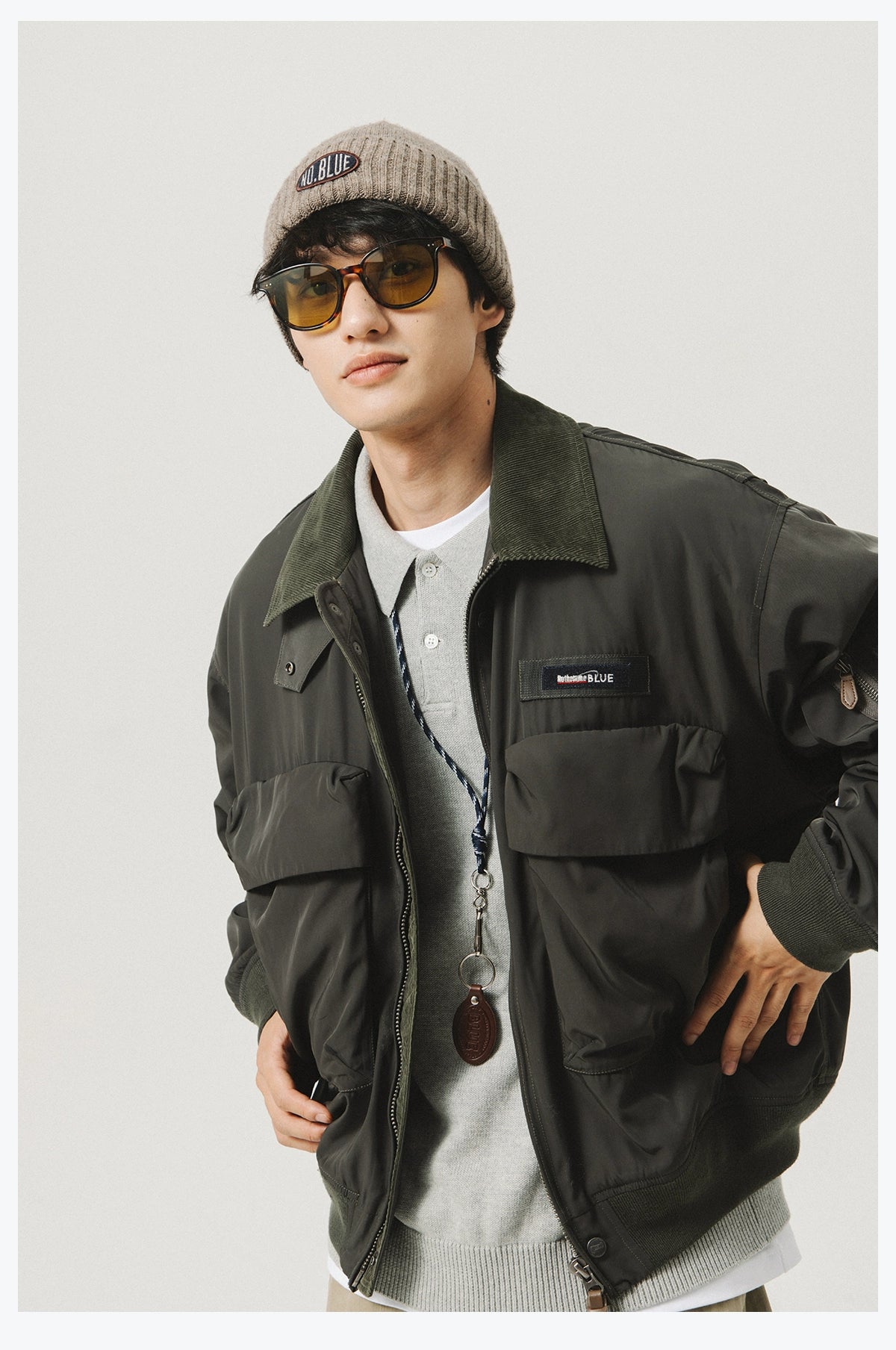 Utility Pocket Bomber Jacket