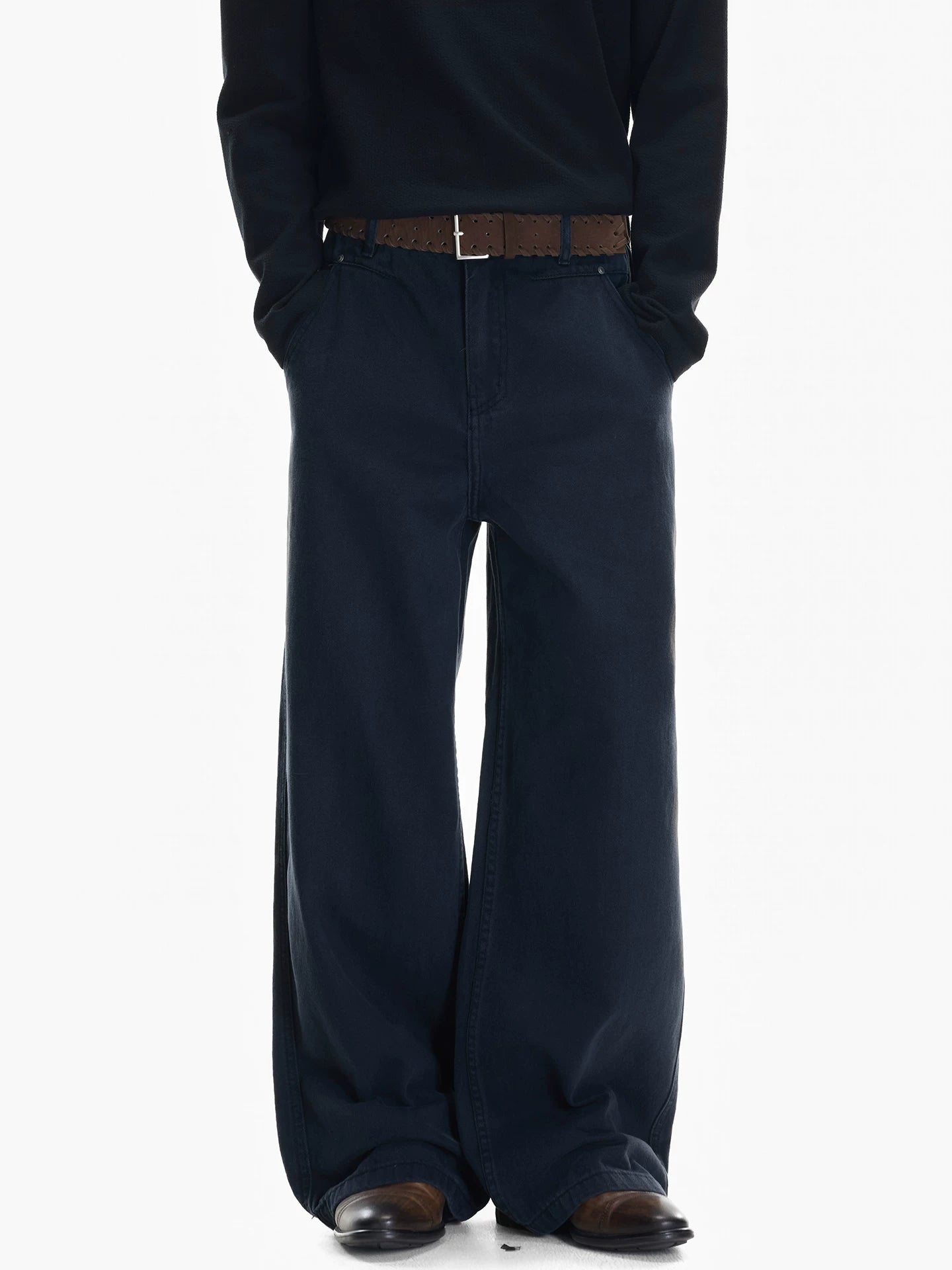 Harbor Cargo Wide‑Leg Canvas Pants