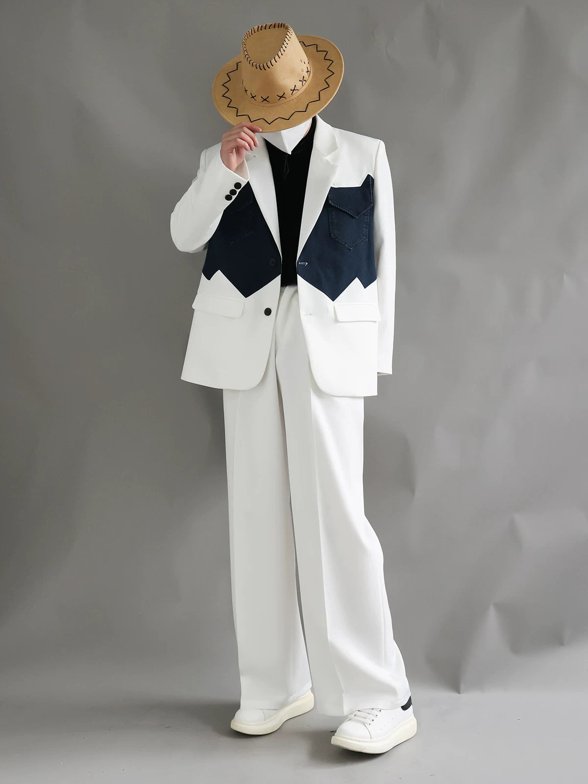 Glacier Range Two‑Tone Western Blazer