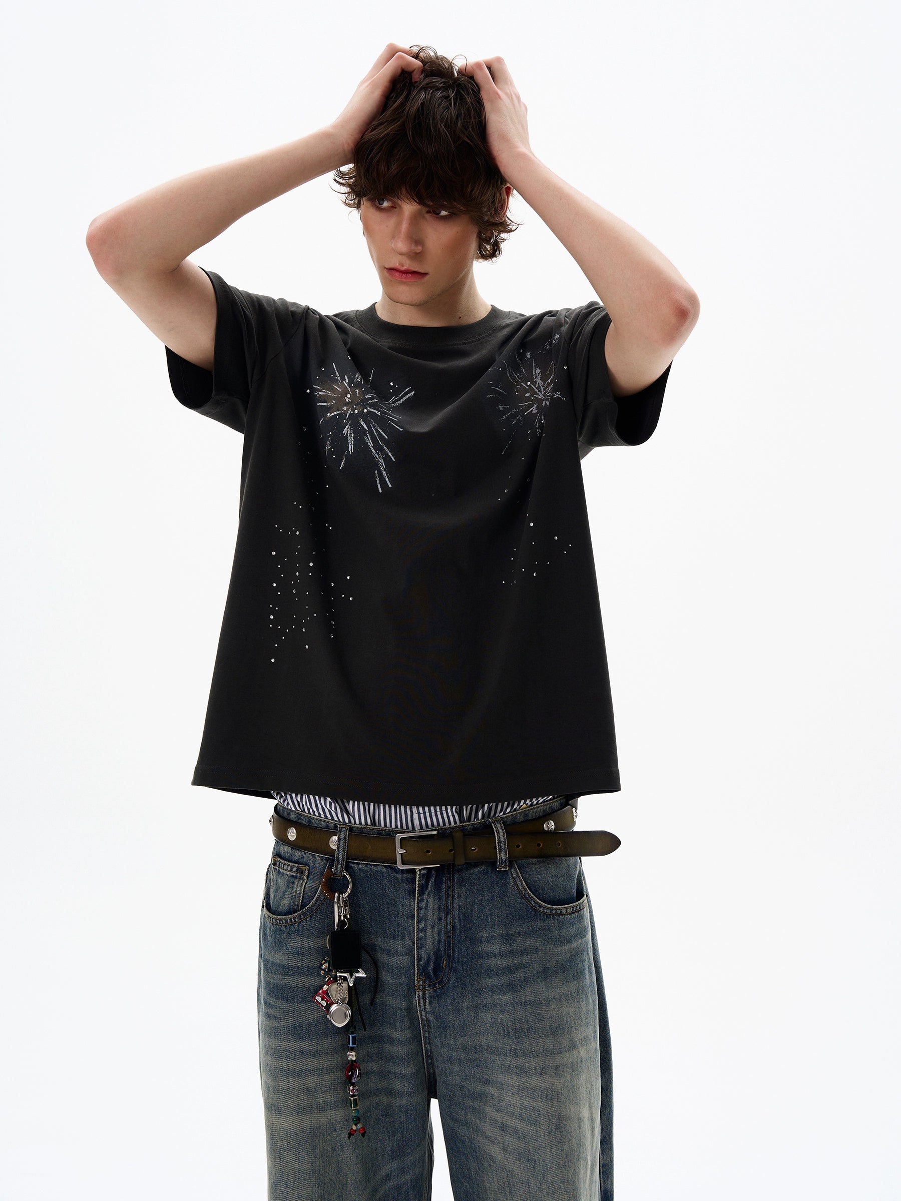 Fireworks Print T-Shirt