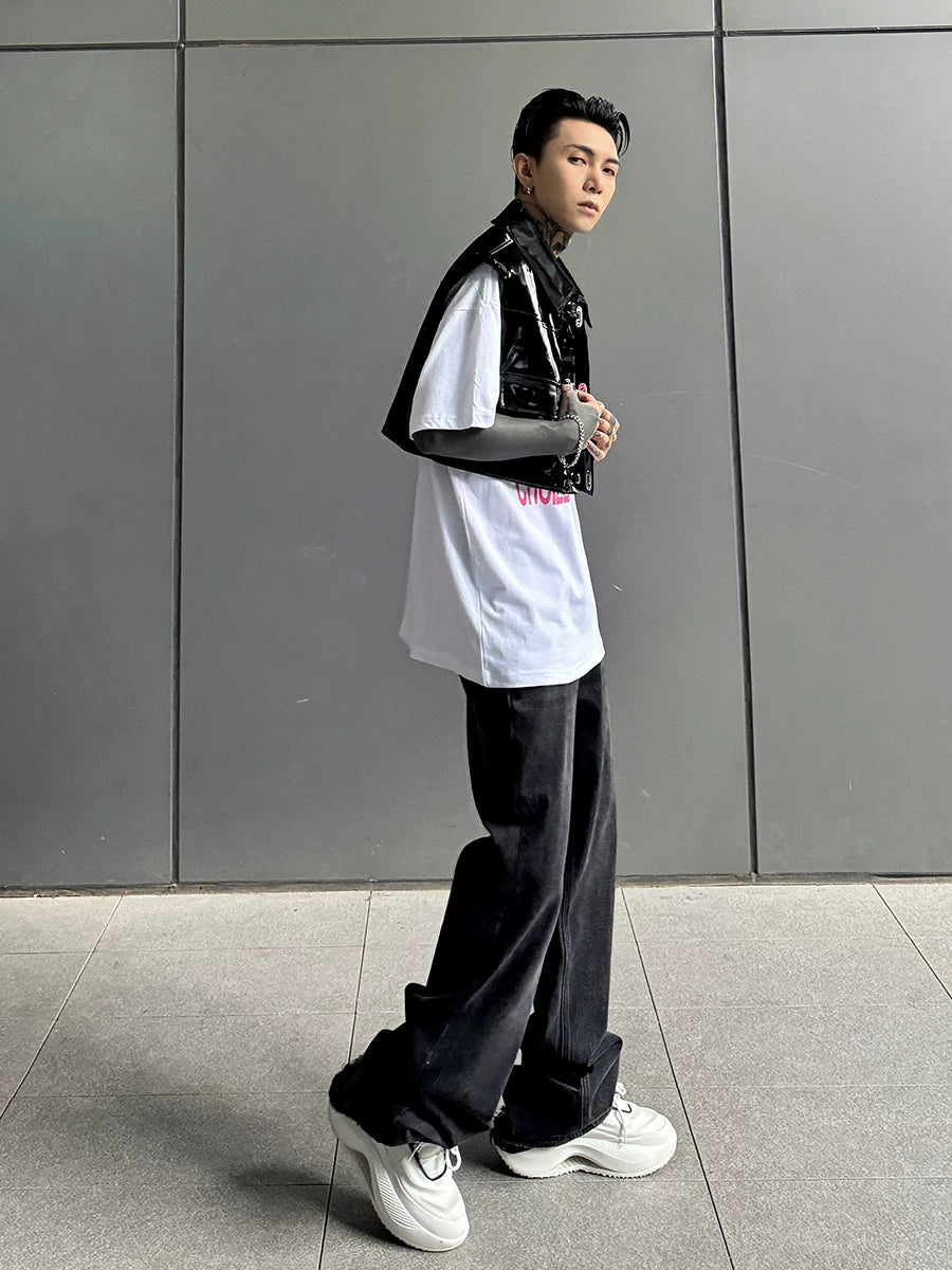 Neon Chrome Patent Street Vest