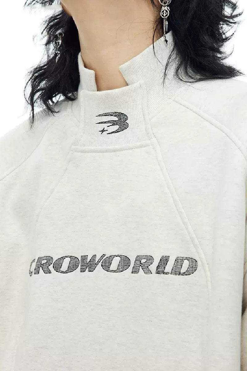 Avant-Garde Deconstructed Logo Sweater - chiclara