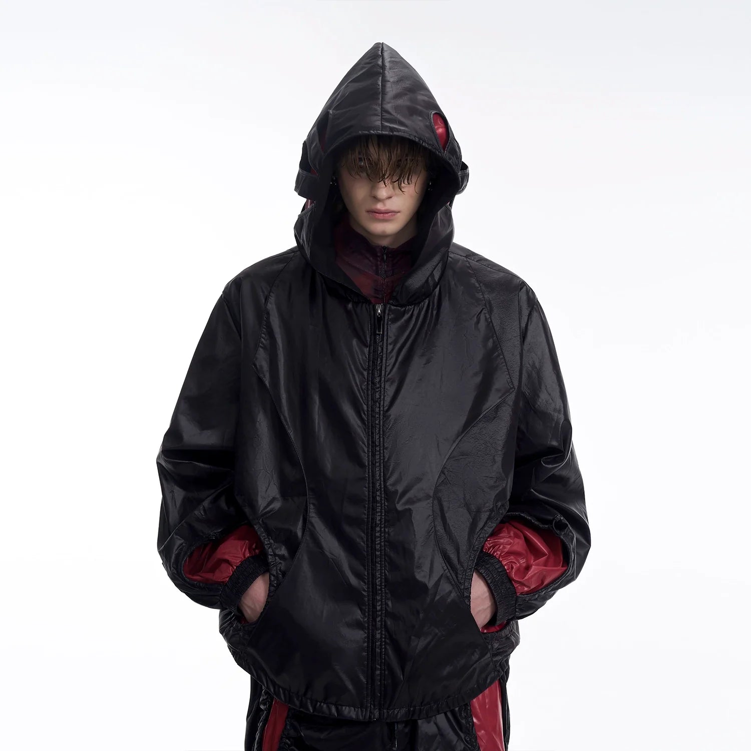 Shadow Runner Jacket & Wide Leg Pants Setup