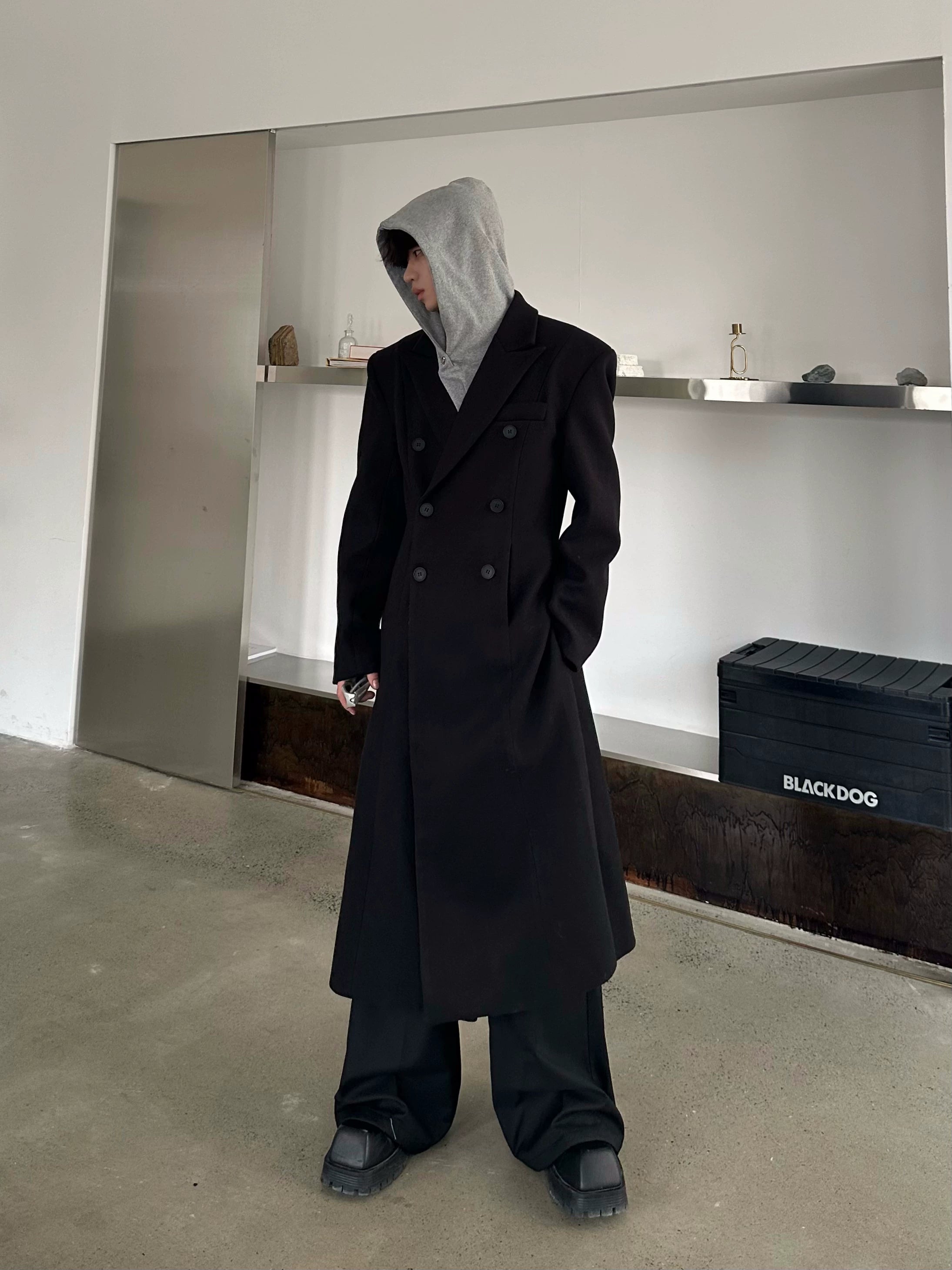 Granite Ascent Double-Breasted Overcoat