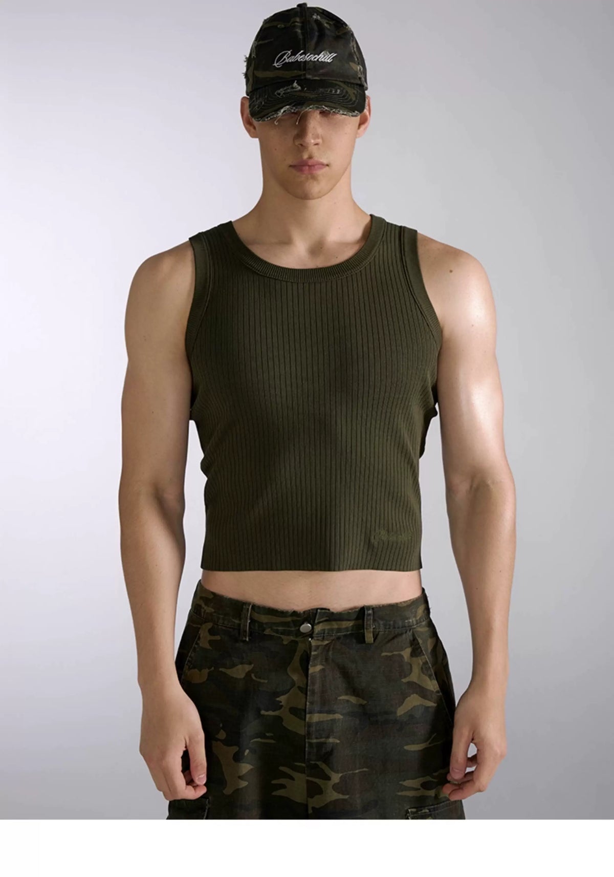 Silverline Ribbed Knit Tank Top