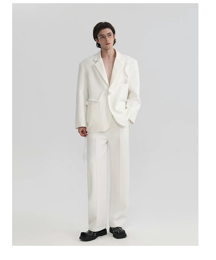 Ivory Rose Drift Sculpted Blazer