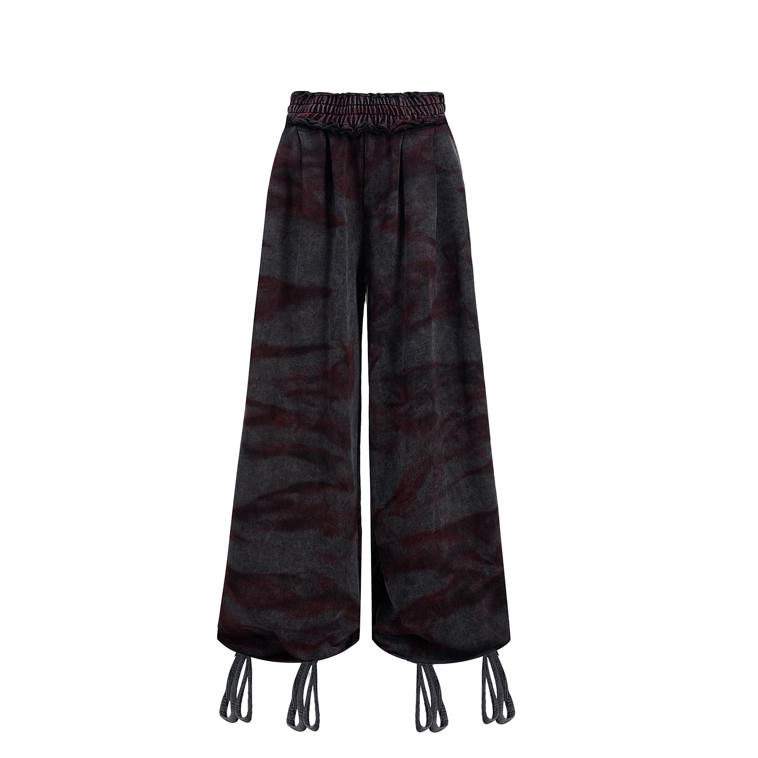Dark Tie-Dye Hoodie and Pants Setup