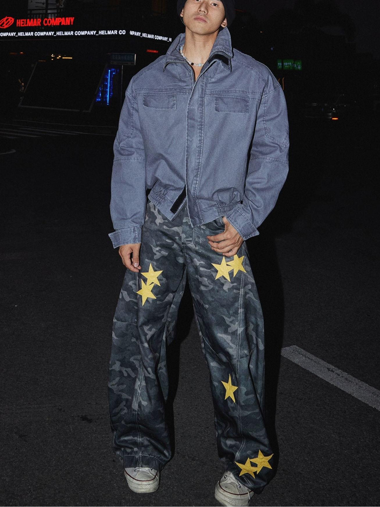 Starlit Camo Wide-Leg Jeans