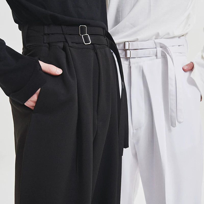 Mono Axis Ring-Belt Trousers