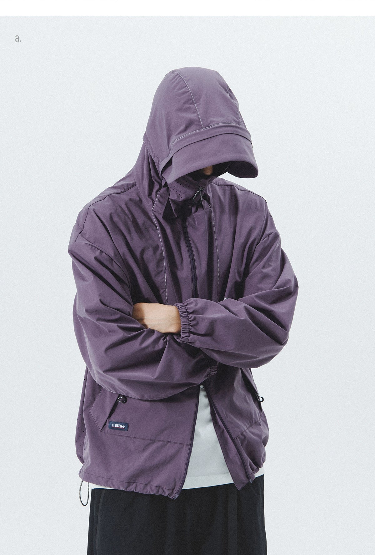 UV-Protective Hooded Windbreaker
