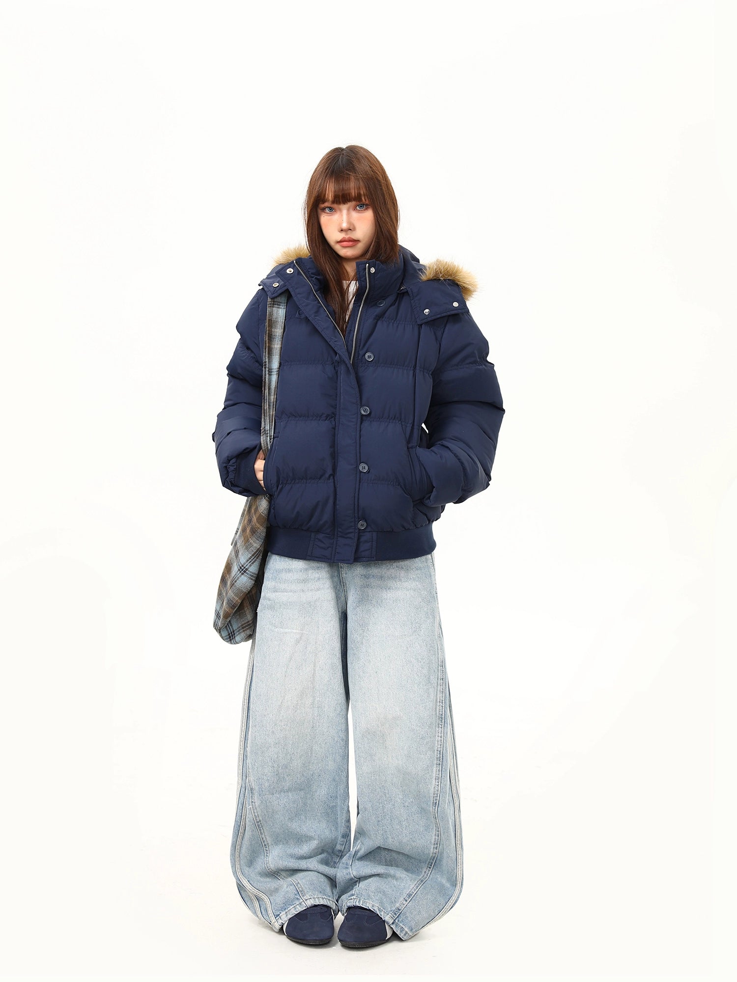 Harbor Faux-Fur Hood Puffer Jacket