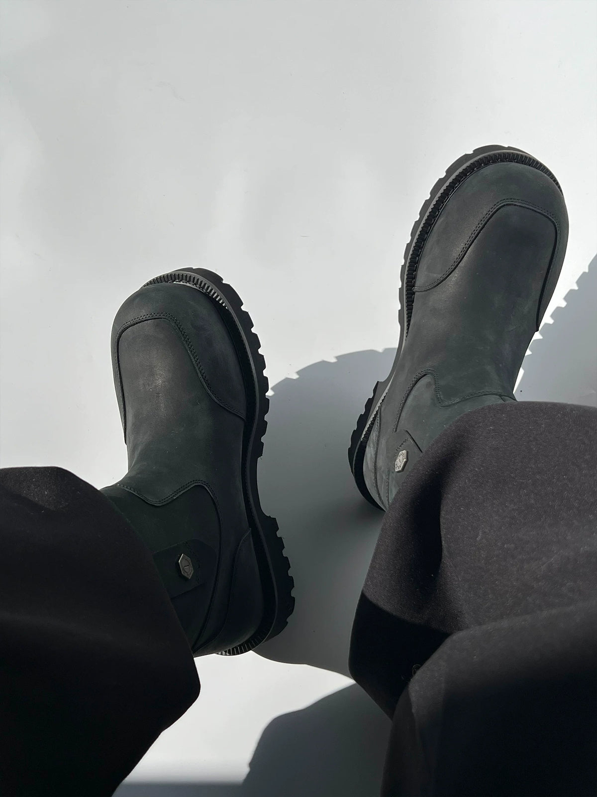 Tundra Shearling Suede Ankle Boots