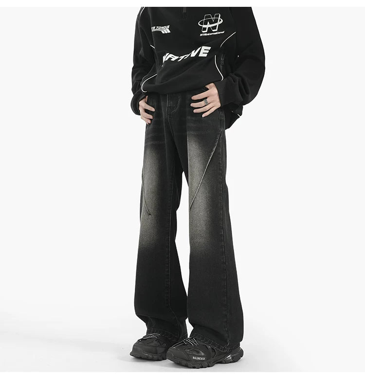 Sunfade Arc Flare Denim Pants