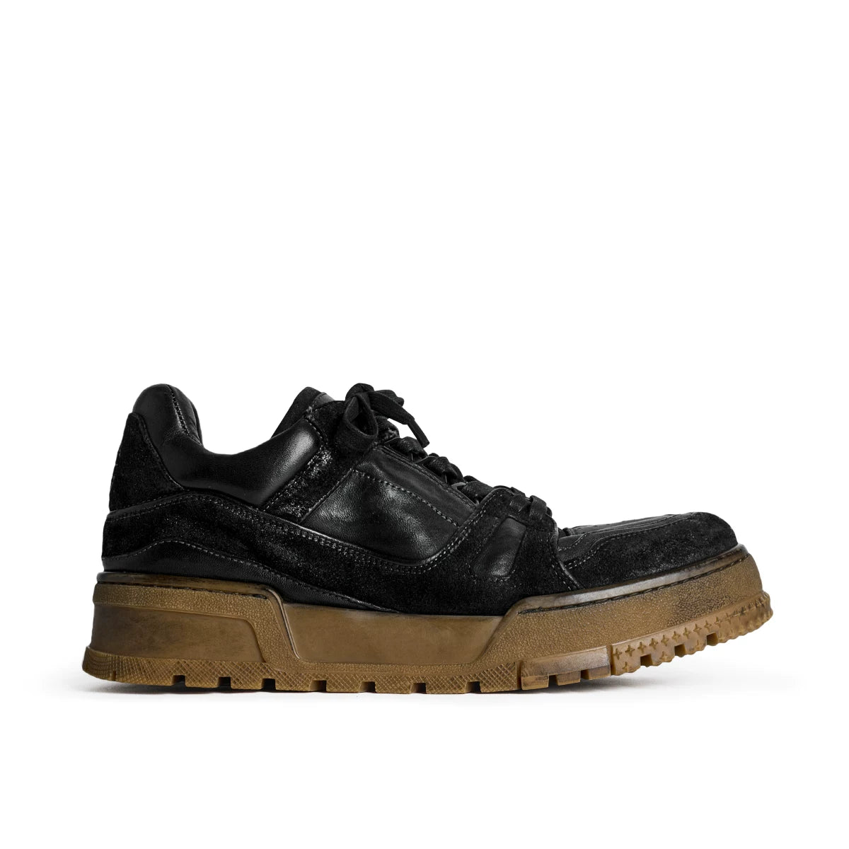 Vintage Washed Hand-Painted Chunky Sneakers