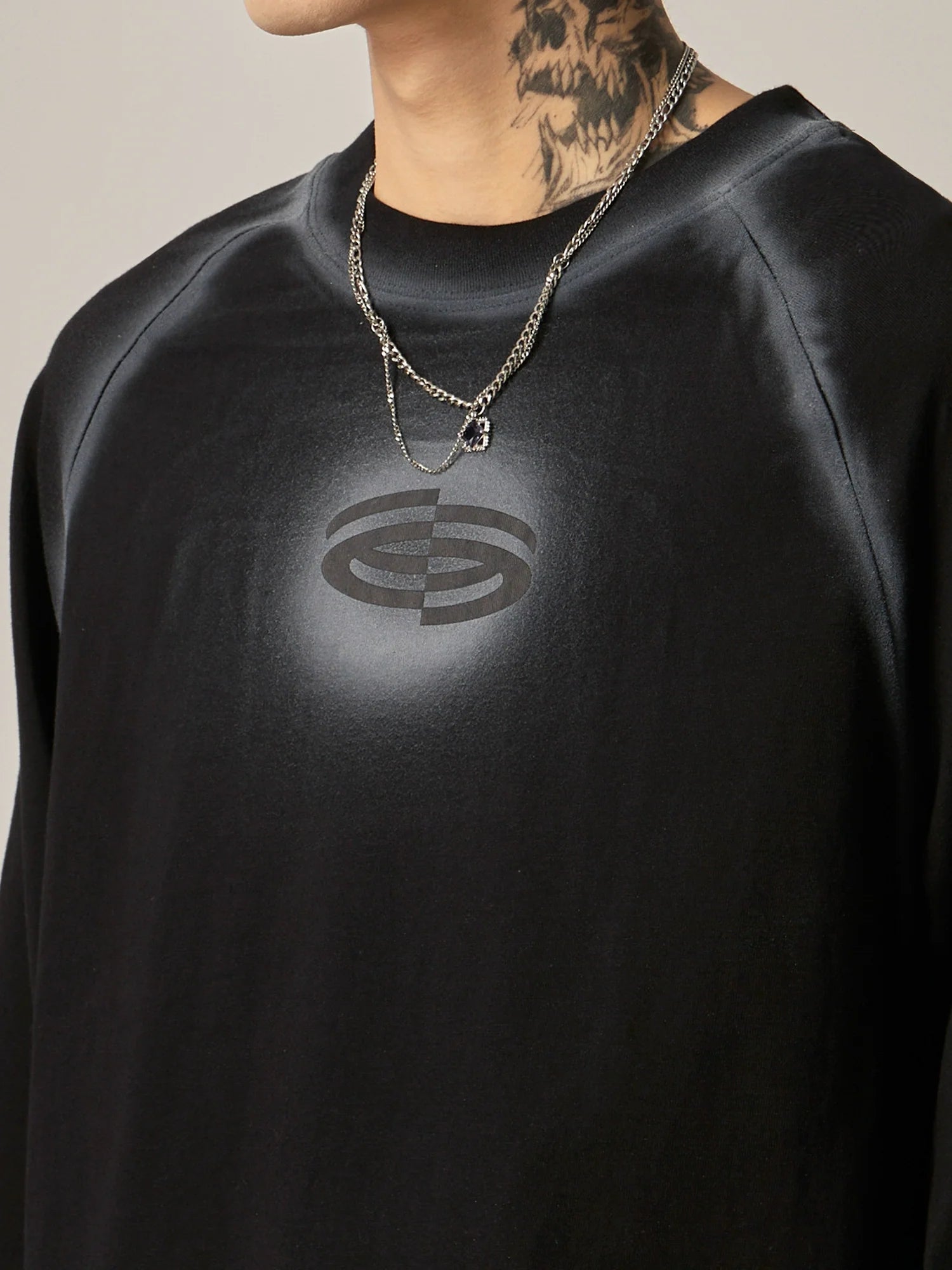 Stealth Logo Oversized Sweatshirts