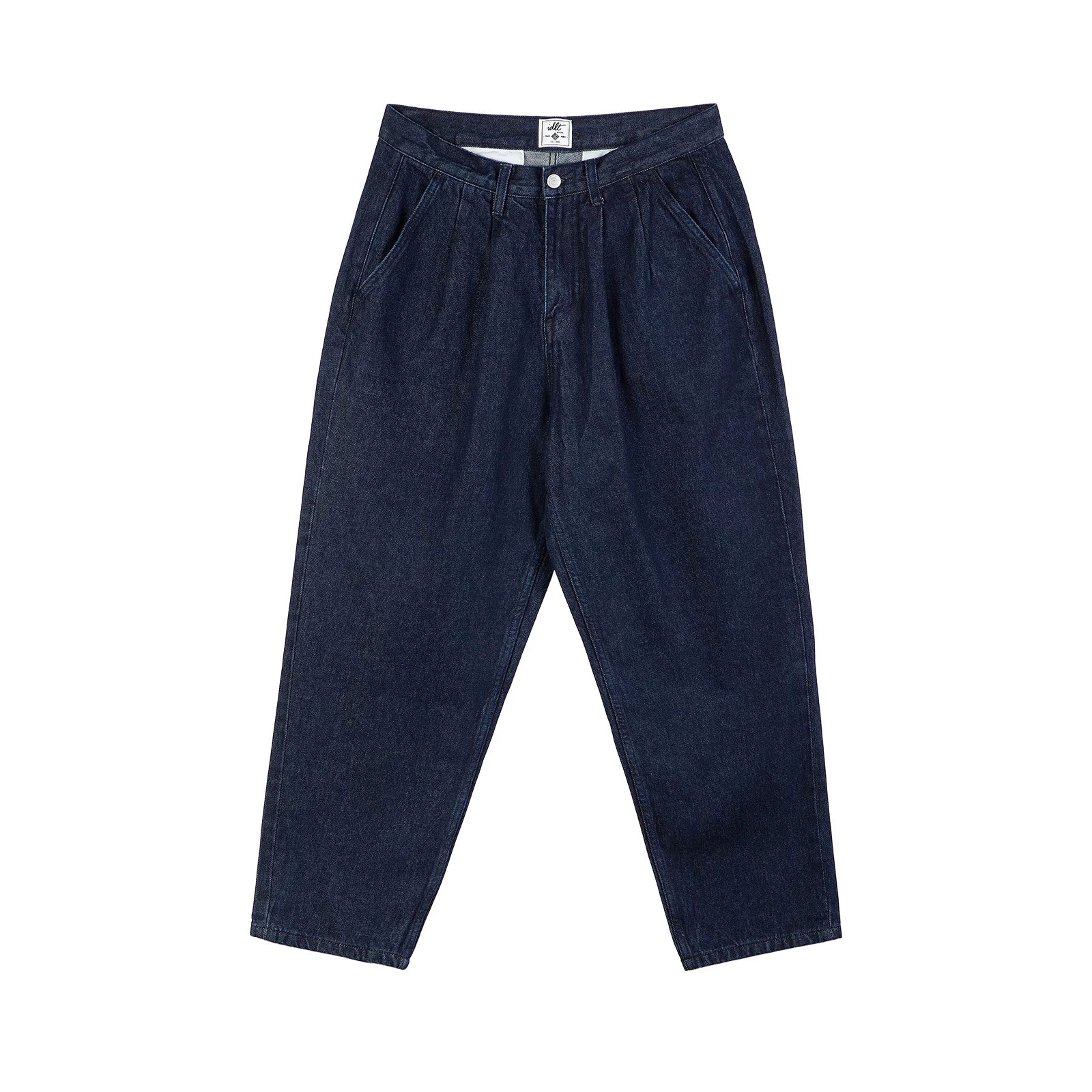 Taper Crest Vintage Wash Pleated Jeans