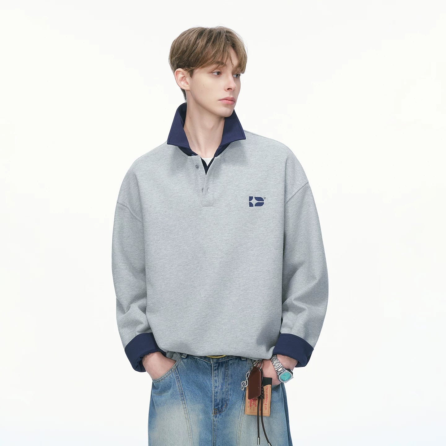 Varsity Collar Rugby Sweatshirt