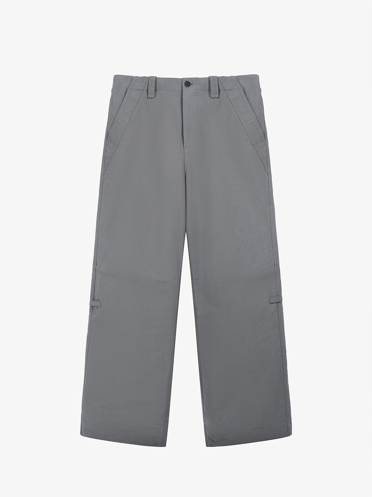 Washed Wide-Leg Trousers