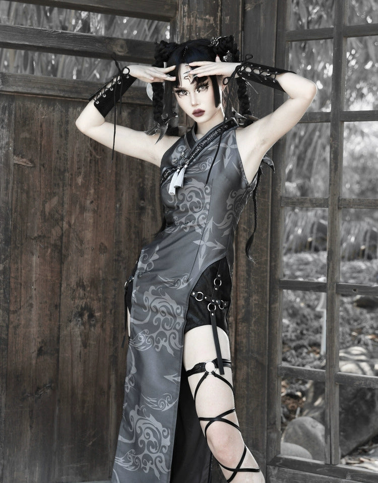Gothic Samurai Kimono Dress