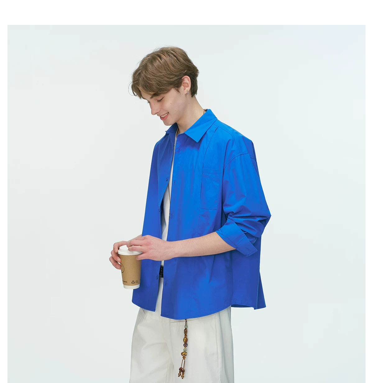 MonoFrame Relaxed Poplin Shirt