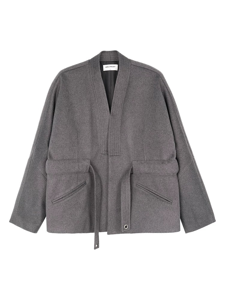 Open-Front Tie Hem Jacket