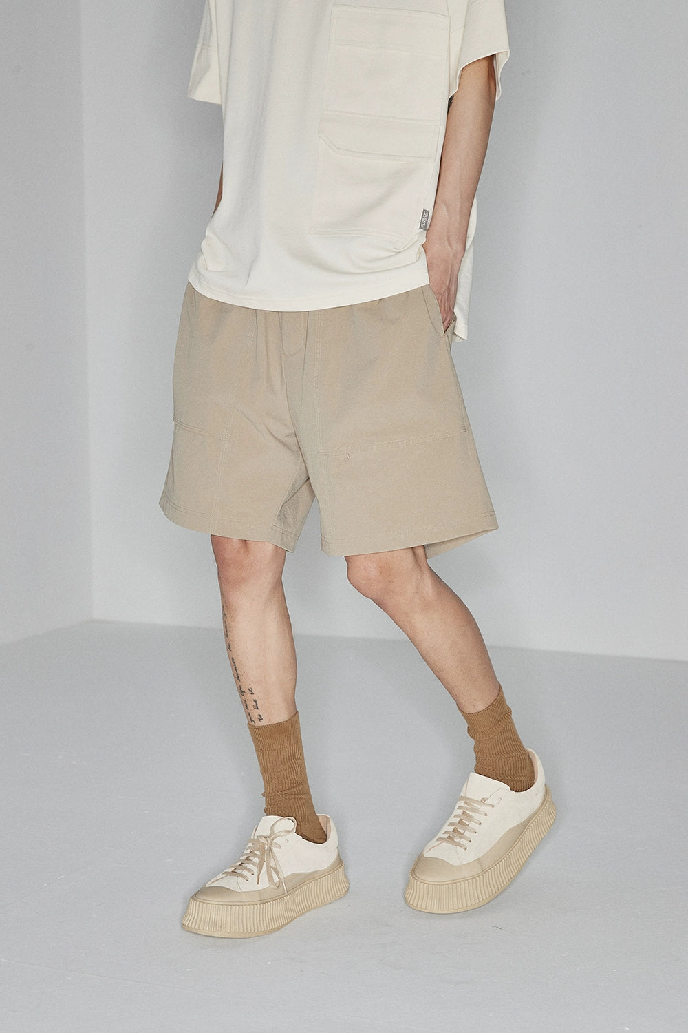 Drawstring Chino Shorts