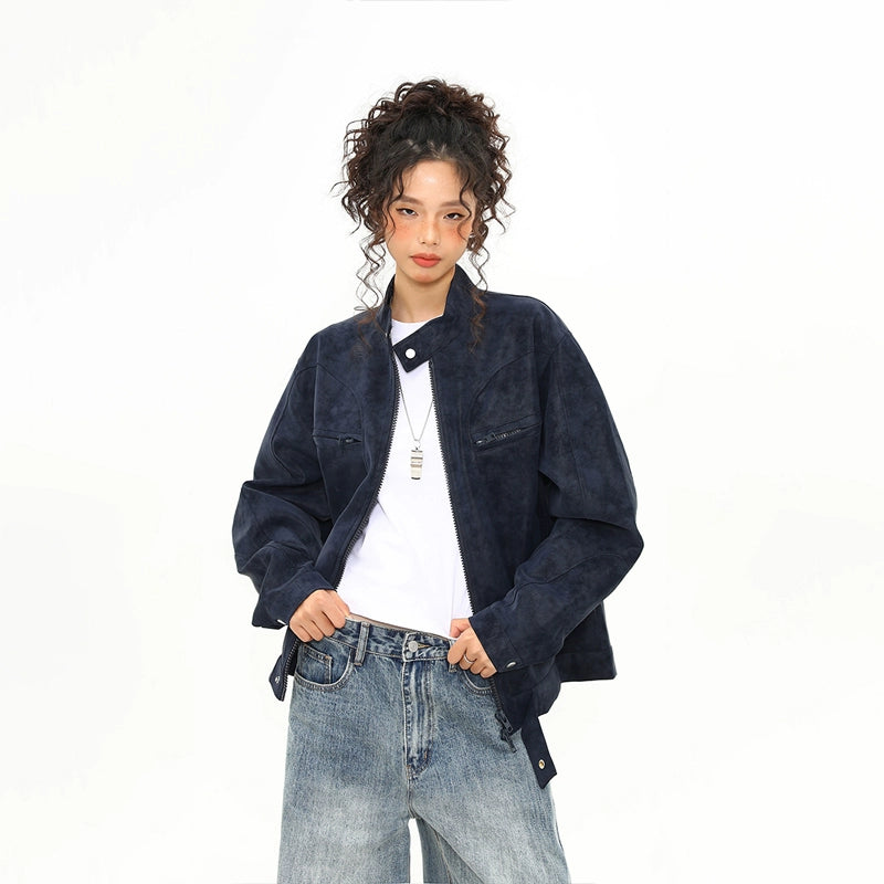 Drift Faux Suede Zip Jacket