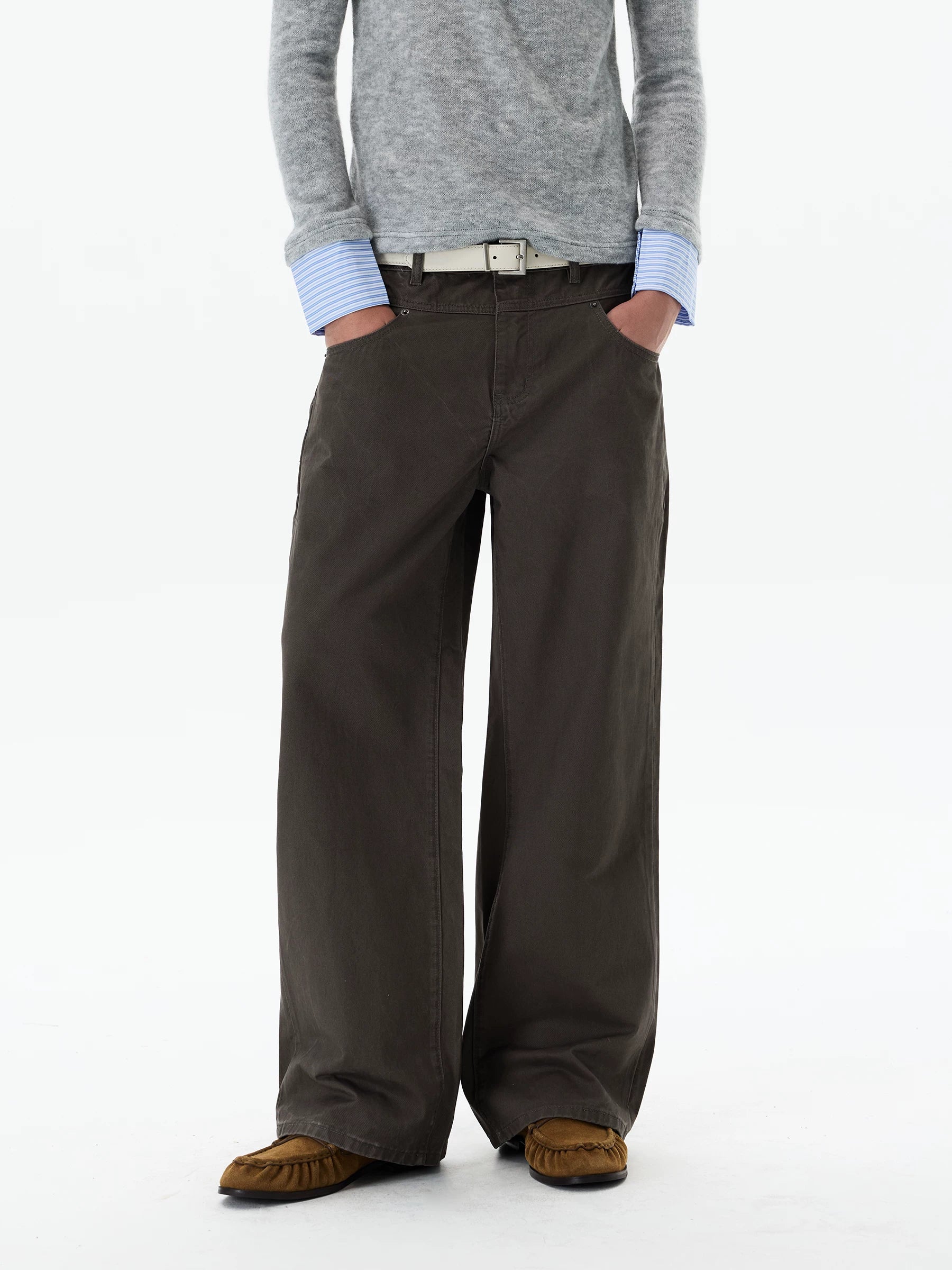 Drape Wide Chino Pants