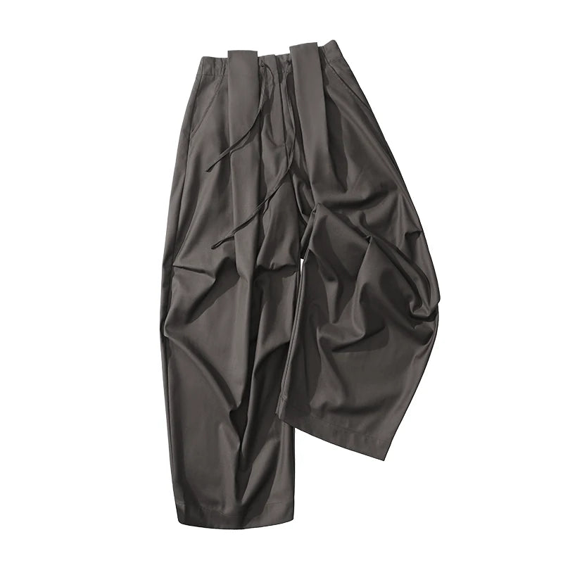 Draped Pleat Sarouel Trousers